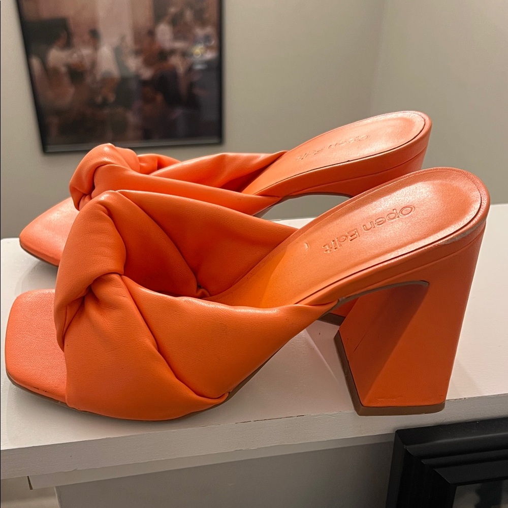 Open Edit Orange Heels